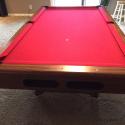 8 Ft. 3 piece slate pool table with cover and accessories - $250.